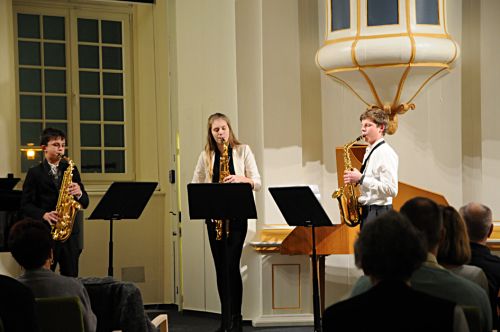 Foto: Weihnachten 2016 Berlischky Pavillon Saxophontrio