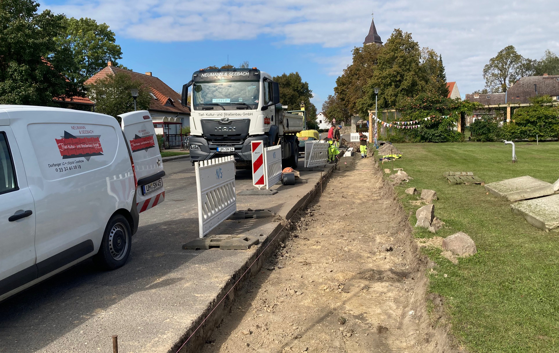 Foto: Baustelle Gehweg