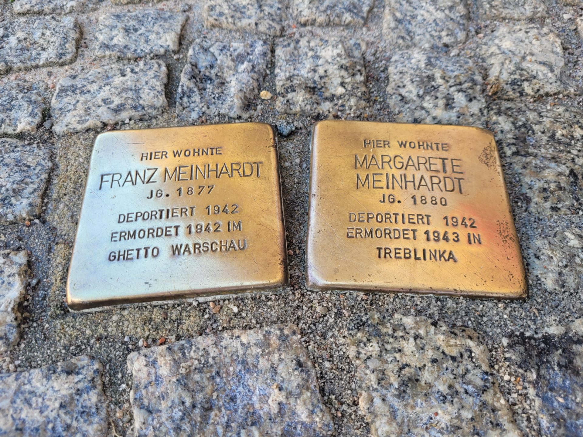 Foto: Stolperstein von Meinhardt