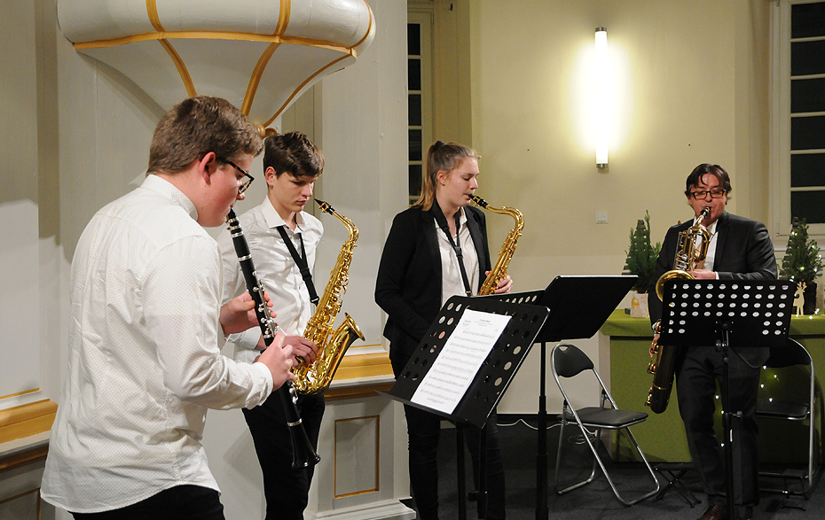 Foto: BP Weihanchtskonzert 2018 Saxophonquartett