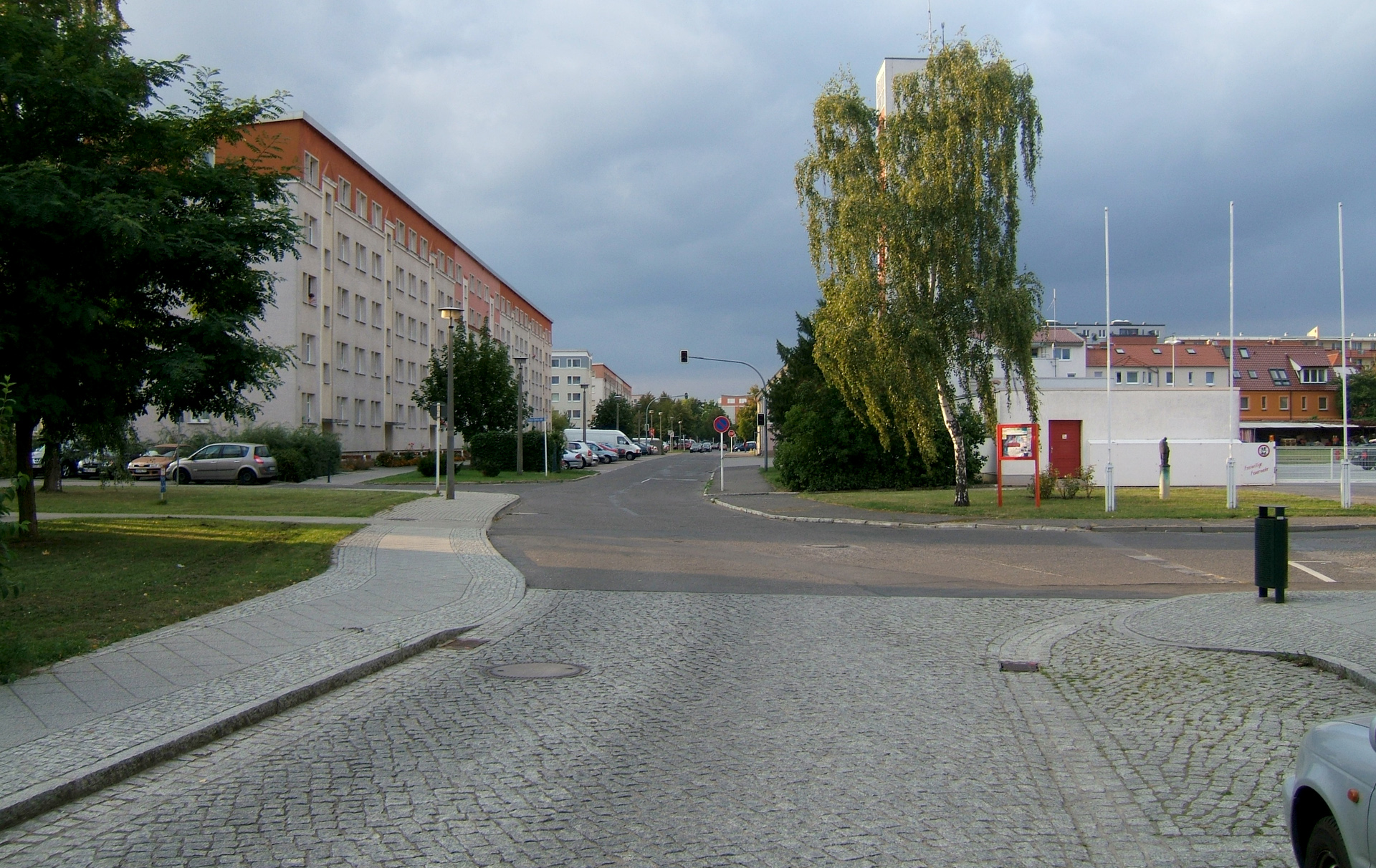 Foto: Heinersdorfer Straße, Mündung Karlsplatz