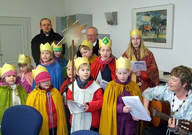 Foto: Sternsinger im Rathaus