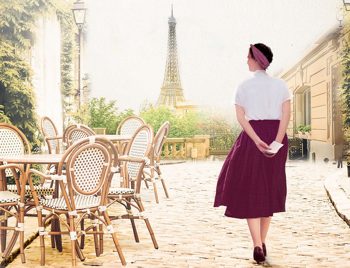 Frau in Paris 