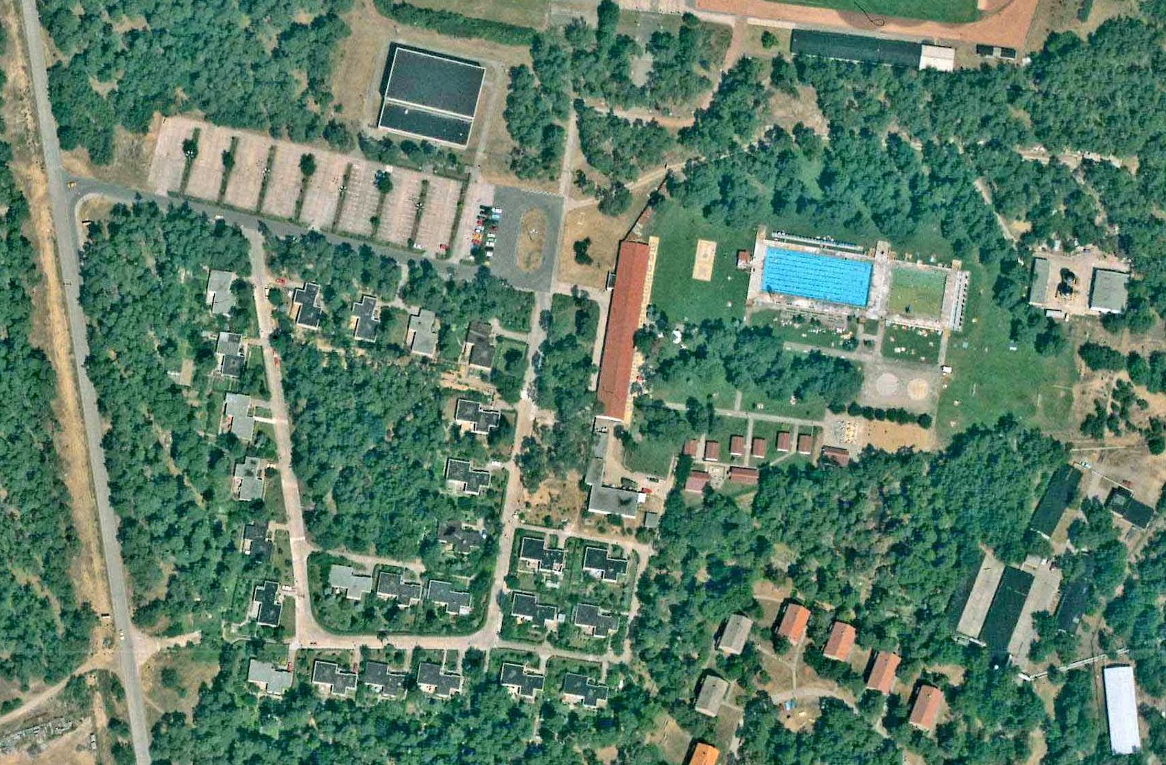 Foto: Luftbild von der gesamten Siedlung