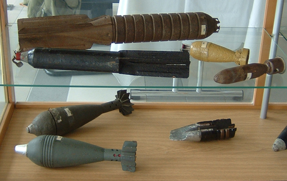 Foto: Munition in einer Vitrine