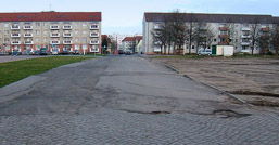 Foto: südliche Oderstraße vor der Baumaßnahme