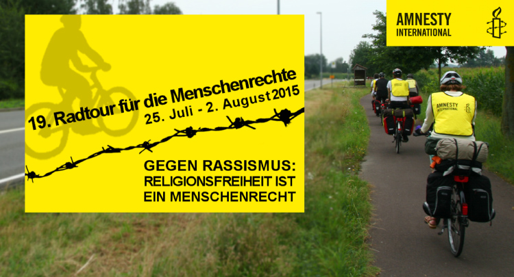 Werbung für die Radtour 2016