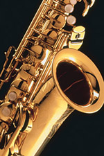 Foto: Saxophon im Ausschnitt