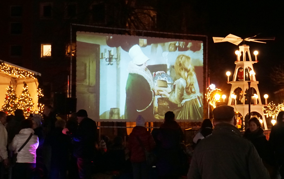 Foto: OpenAir-Kino in der Vierradener Straße