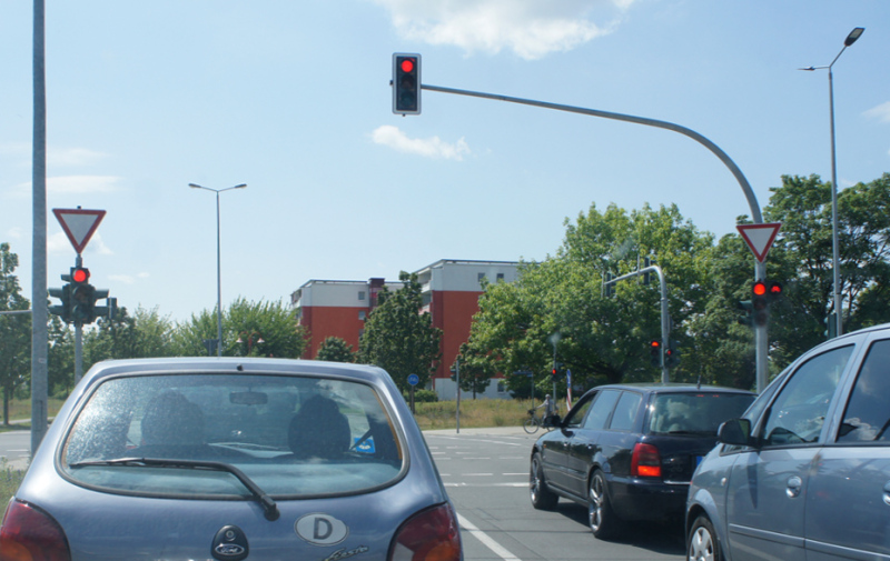 Foto: Ampelanlage an der Werner-Seelenbinder-Straße