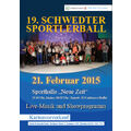 Plakat mit dem Gruppenbild vom 18. Ball